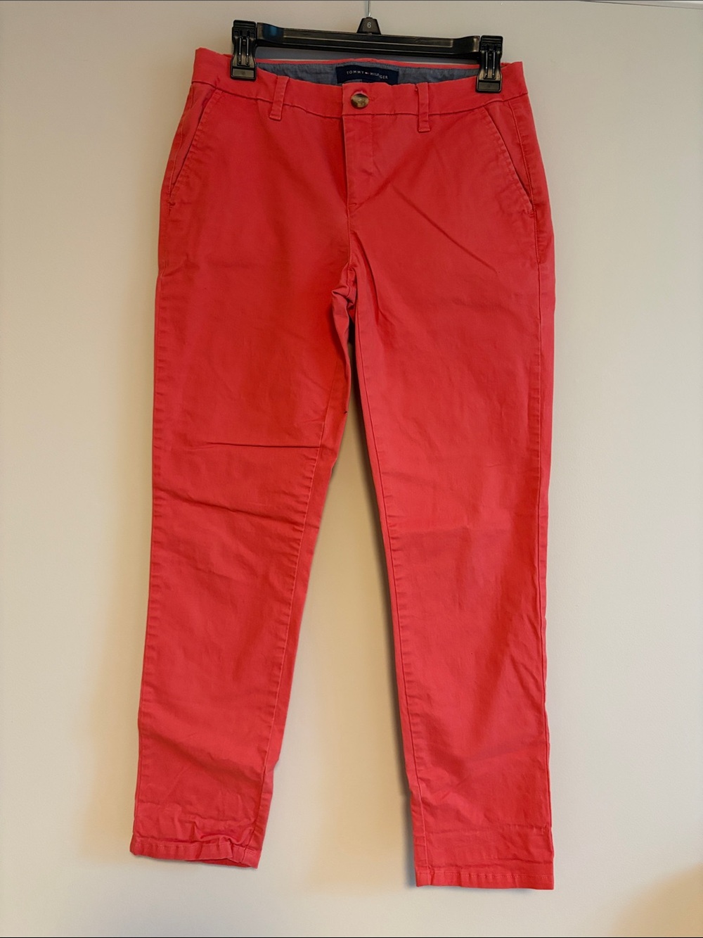 Tommy Hilfiger Men’s Coral-Red Chino Pants